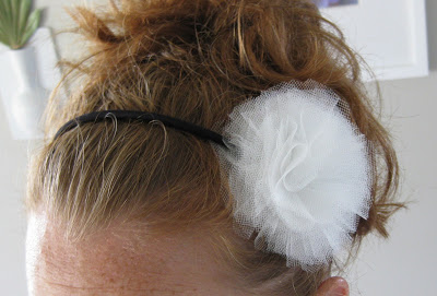 DIY Tulle Pouf Headband