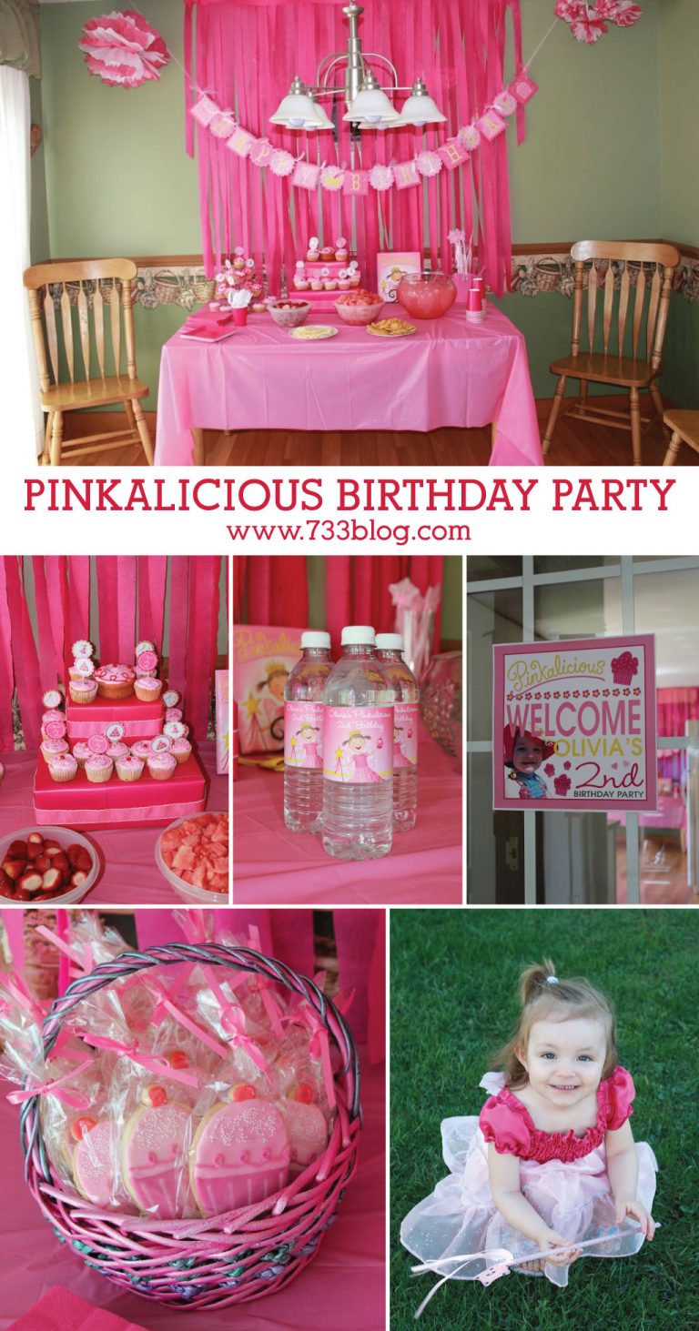 Pinkalicious Birthday Invites and Cupcake Toppers - Inspiration Made Simple