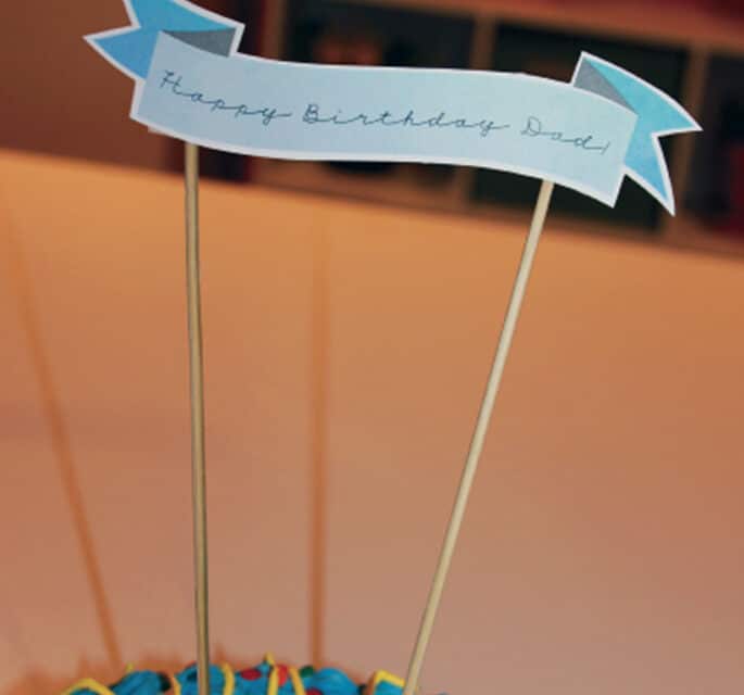 DIY Birthday Cake Topper