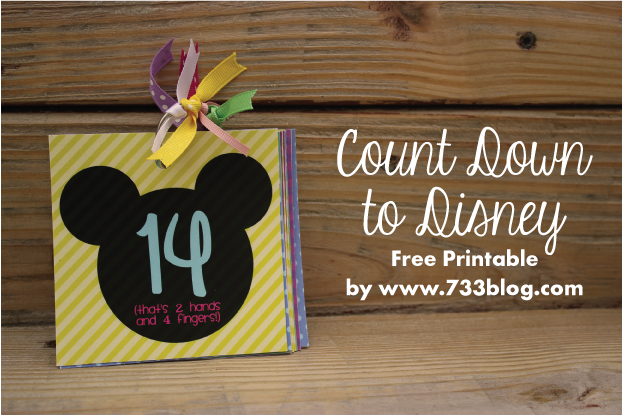 Count Down to Disney Free Printable