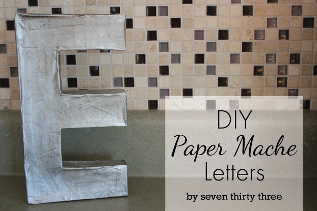 Easy DIY Paper Mache Letters - Inspiration Made Simple
