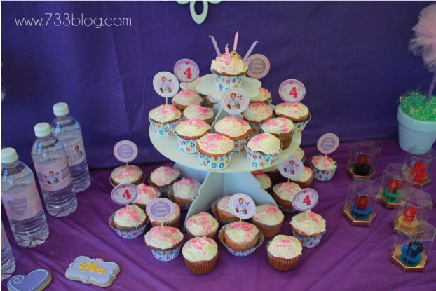Sofia the First Cupcake Toppers