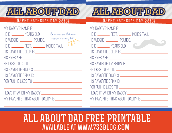 All About Dad Father’s Day Survey