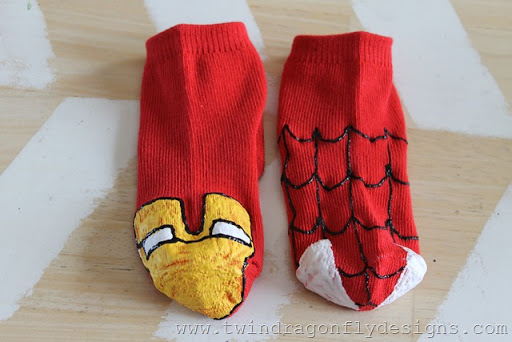 DIY Super Hero Sock Puppet Tutorial
