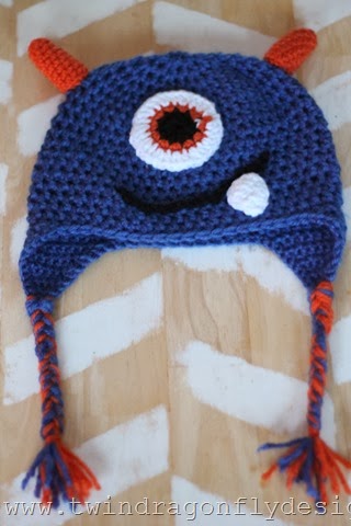 DIY Crochet Monster Hat