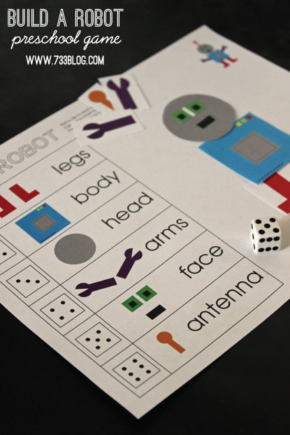 Build a Robot Child's Learning Game