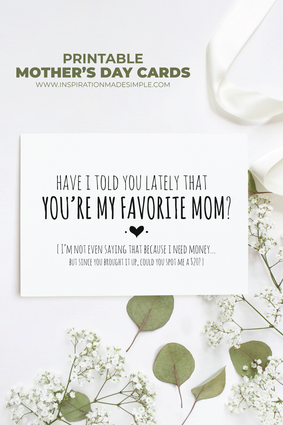 Funny Printable Mother S Day Cards Inspiration Made Simple