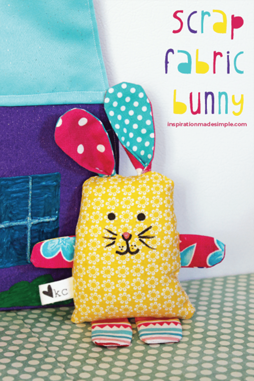 How to make a Scrap Fabric Bunny
