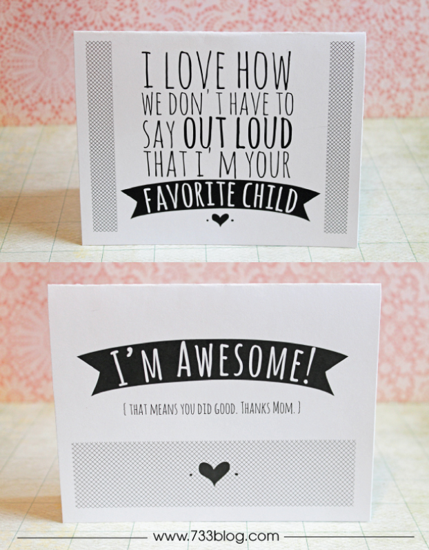Funny Printable Mother's Day Cards - Inspiration Made Simple