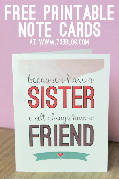 Sisters Note Card