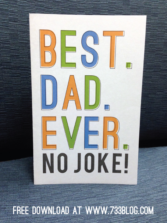 Best Dad Ever Printable Card