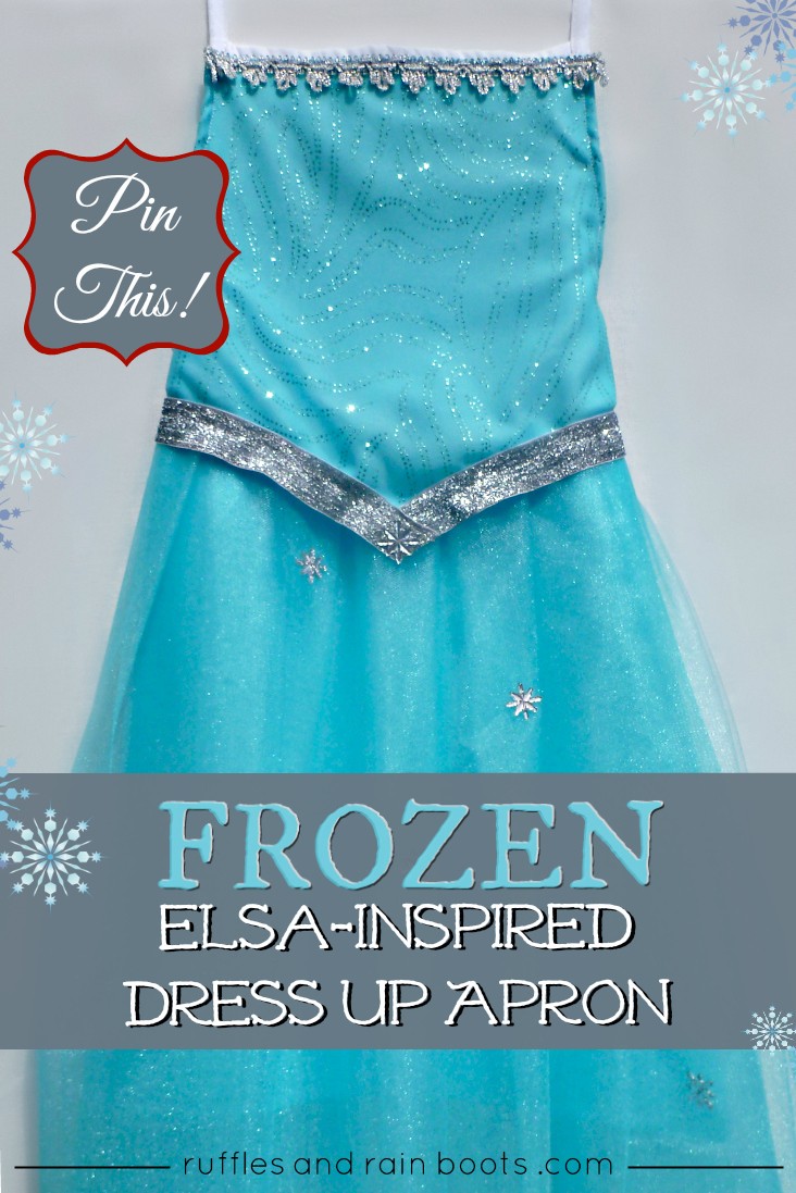 FROZEN-Inspired Queen Elsa Dress Up Apron Tutorial