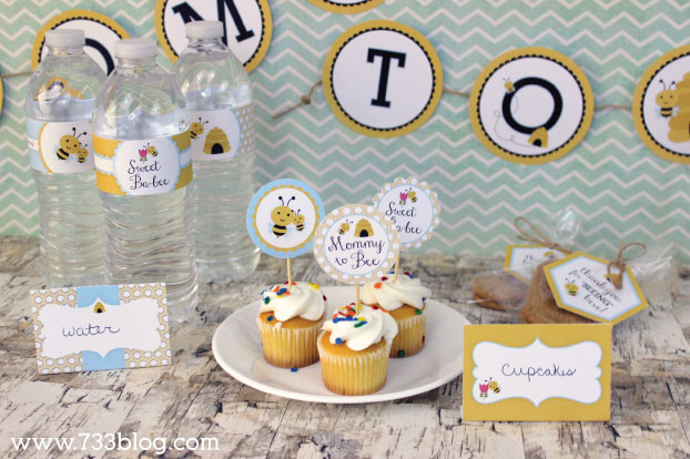 Mommy to Bee Baby Shower Printables