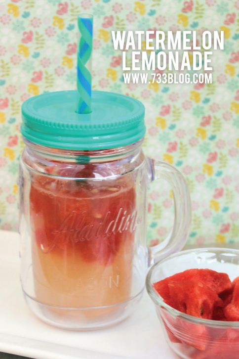 Lemonade with Watermelon Ice Cubes#BrewOverIce #BrewItUp #Shop