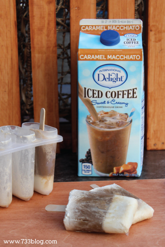 Make Macchiato Coffee Ice Pops with only 2 Ingredients! #IDelight