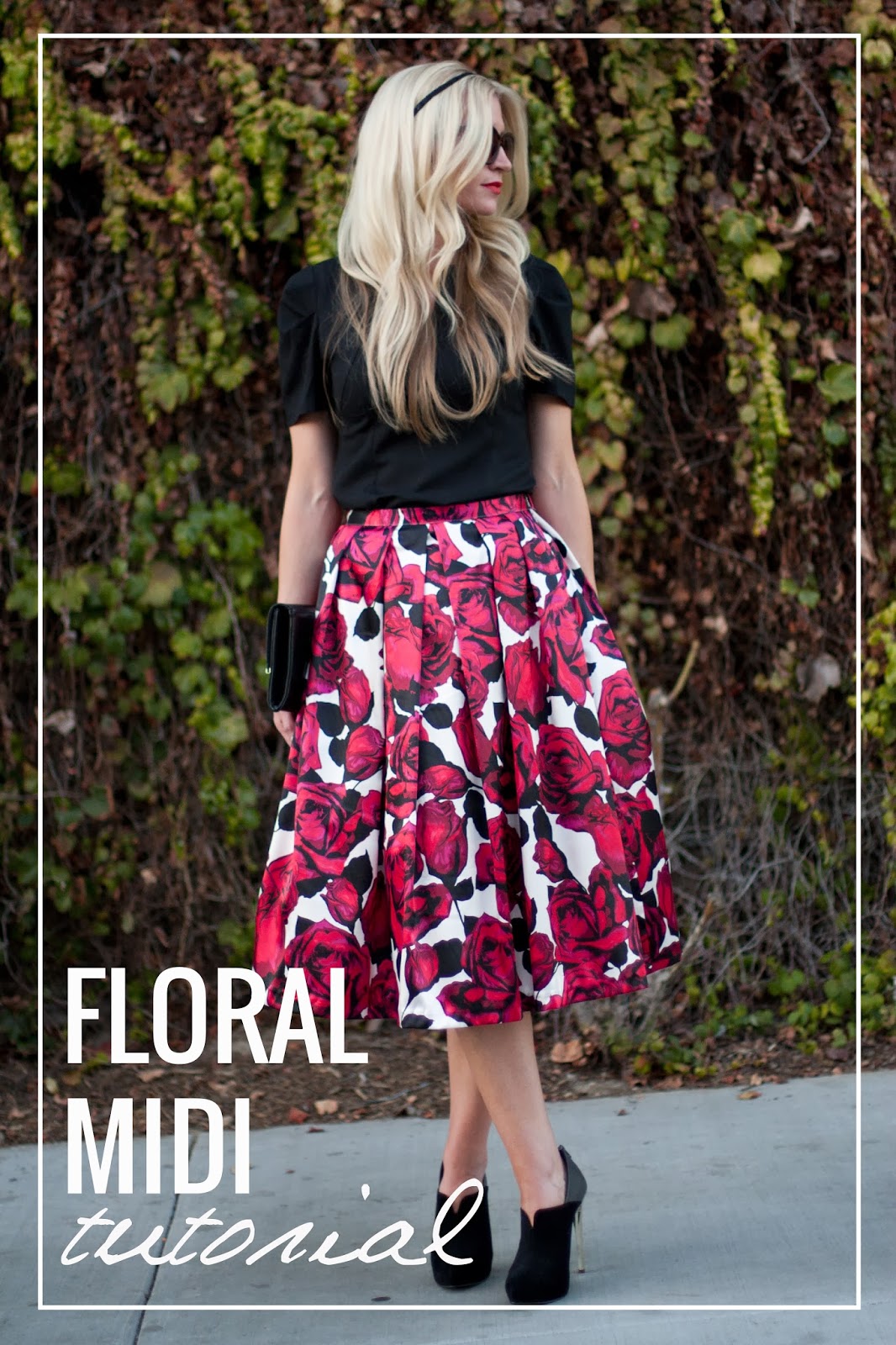 Floral Midi Skirt Tutorial