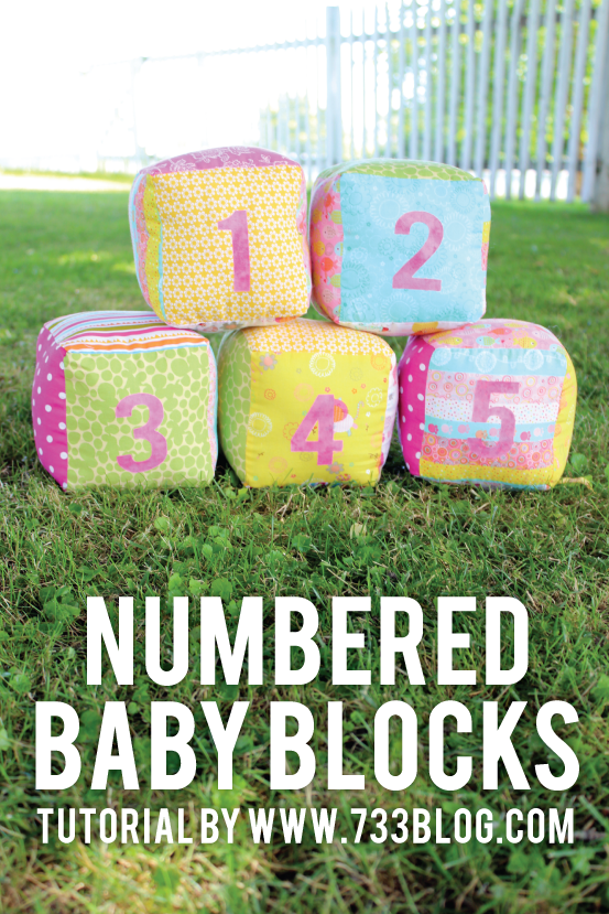 Numbered Baby Blocks Tutorial