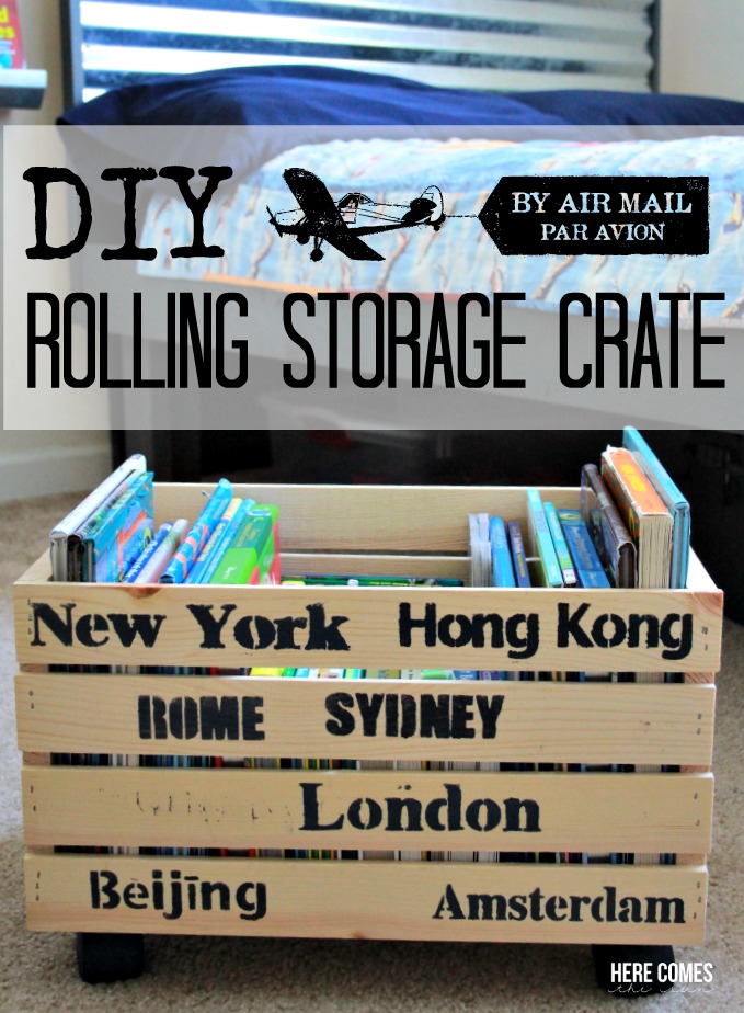 DIY Rolling Storage Crate