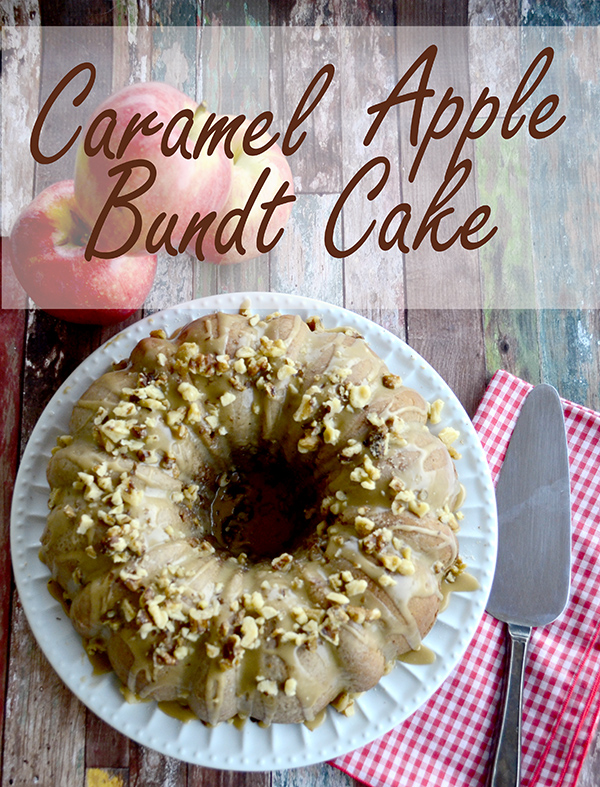 Amazingly delicious Caramel Apple Bundt Cake! This is a do not miss #fallrecipe