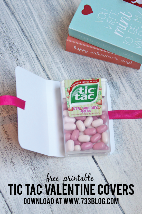 Tic Tac Valentine Free Printable from @733blog