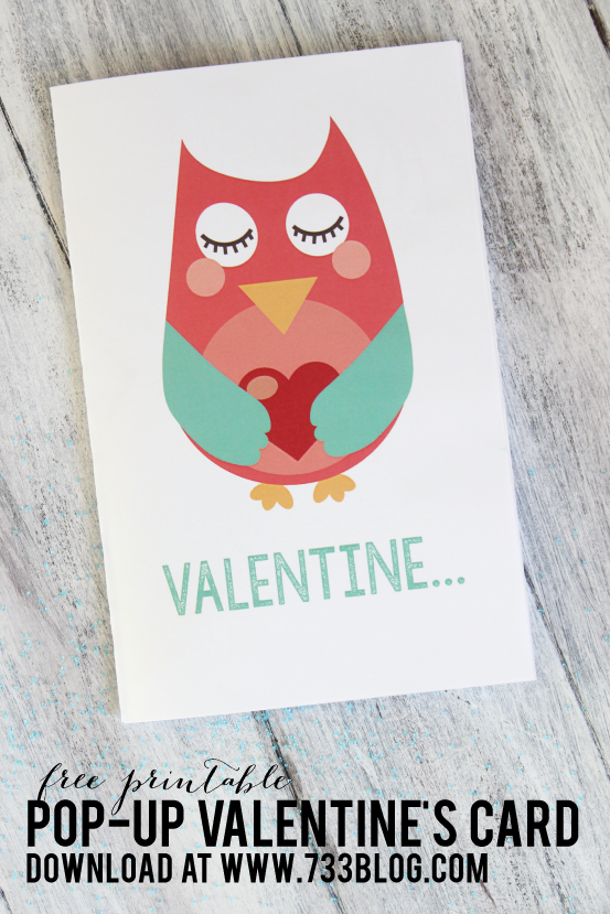 Free Printable Owl Valentine's Day Card
