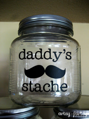 Dad's Stache Jar Father's Day Gift
