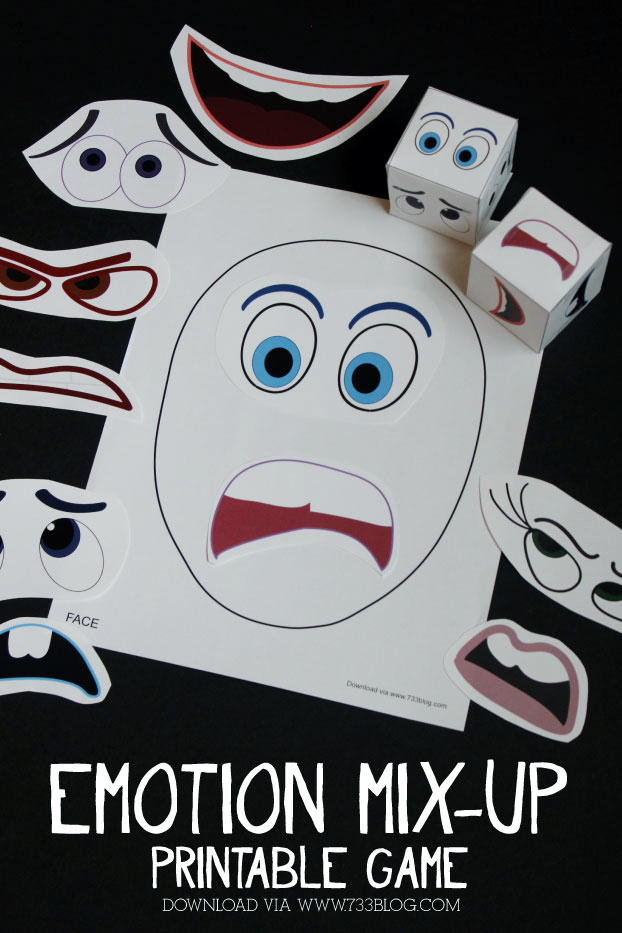 InsideOut Inspired Emotions Mix-Up Game