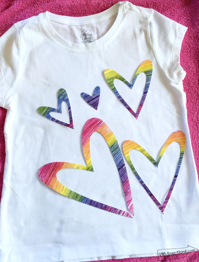 DIY Rainbow Art T-Shirt Tutorial