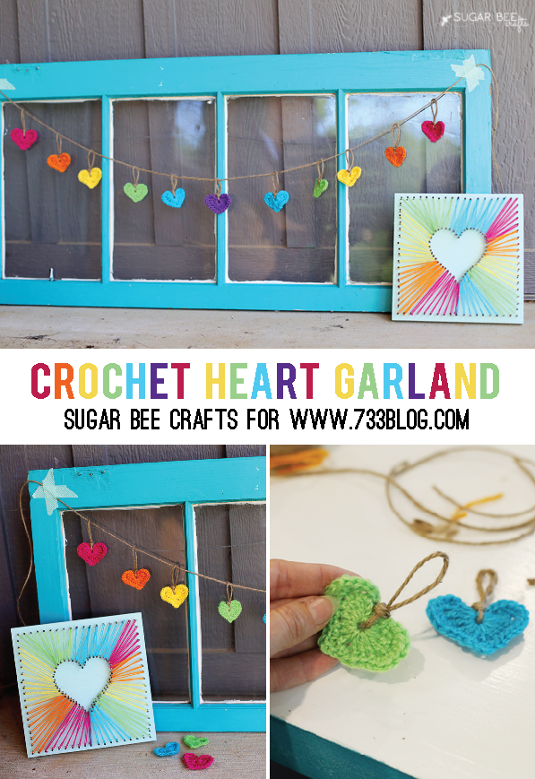 Crochet Heart Garland Tutorial