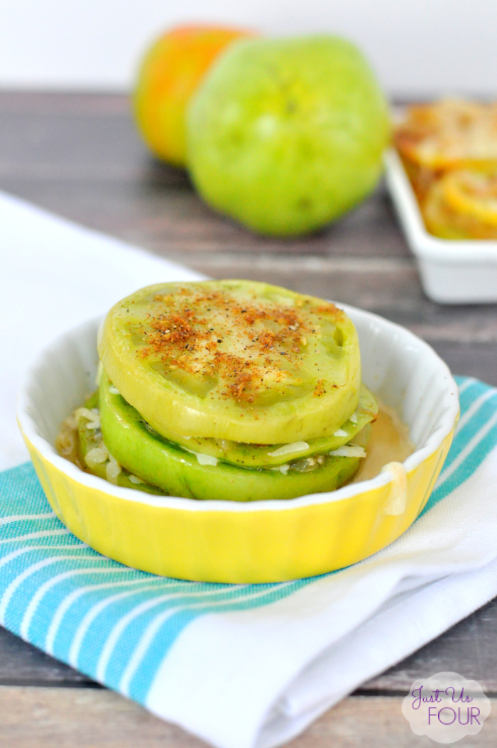 Baked Green Tomato Stack