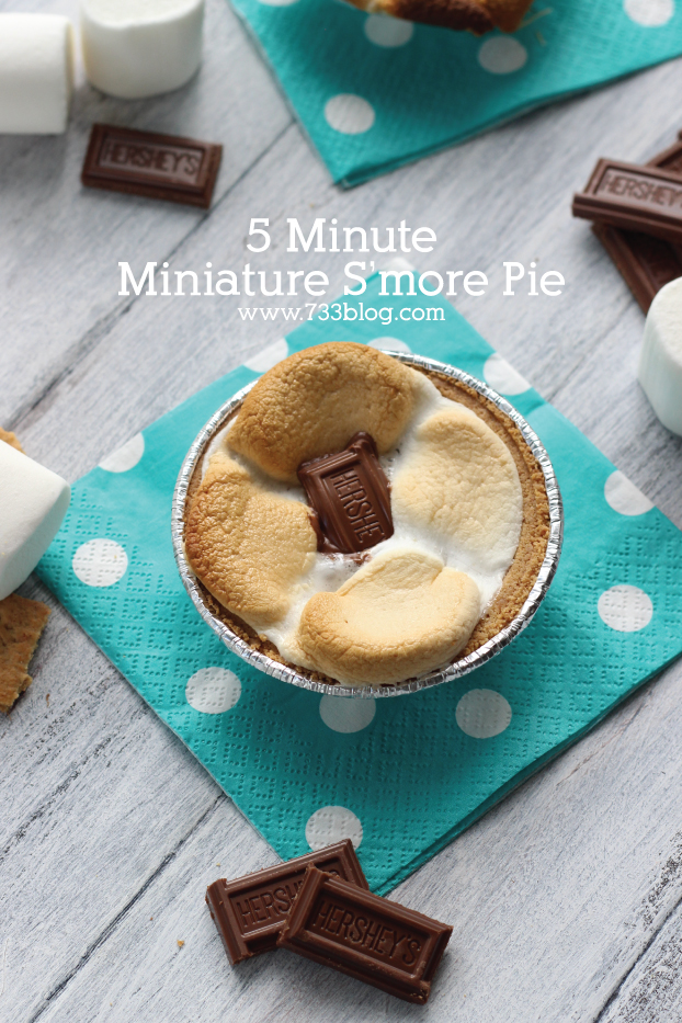 5 Minute Minature S'more Pie