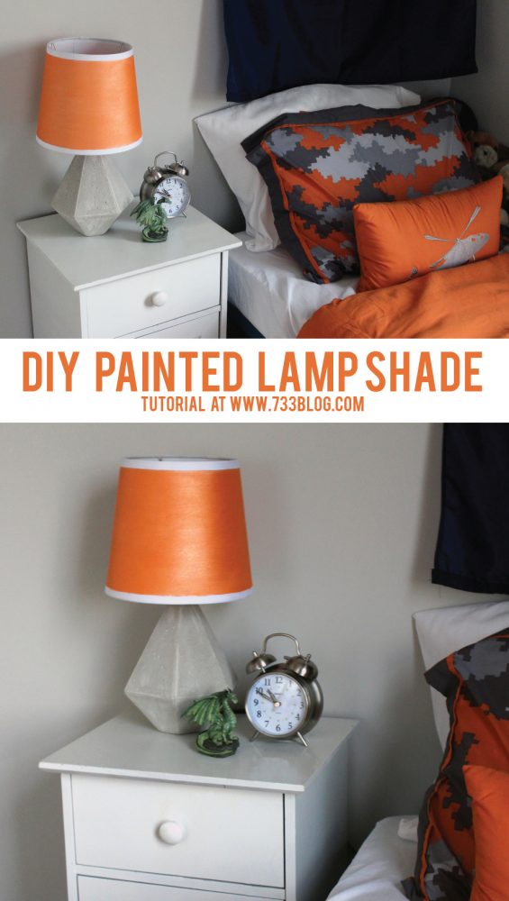 DIY Painted Lamp Shade