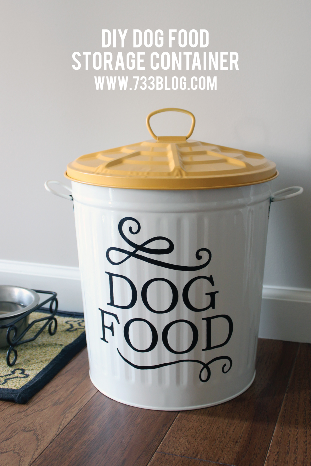 DIY Dog Food Storage Container