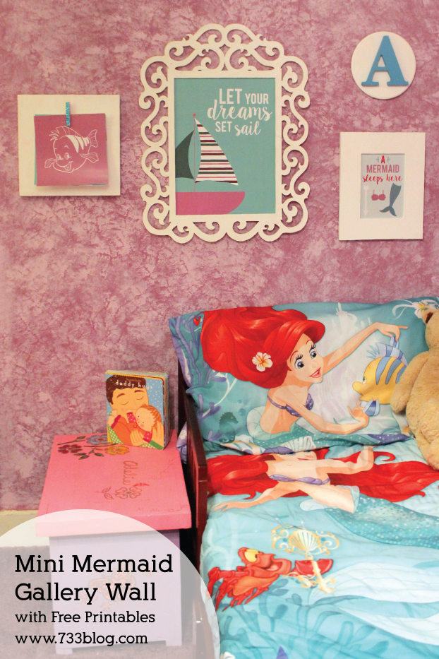 Mini Mermaid Gallery Wall - Free Printables to recreate your own!