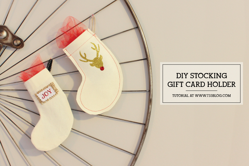 DIY Miniature Stockings - Perfect for gift card holders, tree ornaments or a stocking bunting!