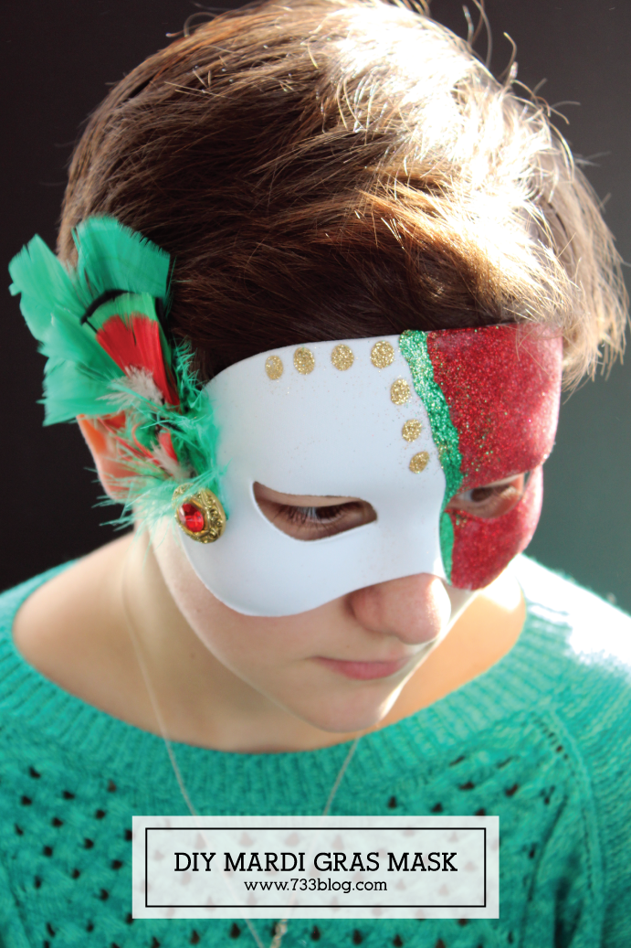 DIY Mardi Gras Mask Kids Craft