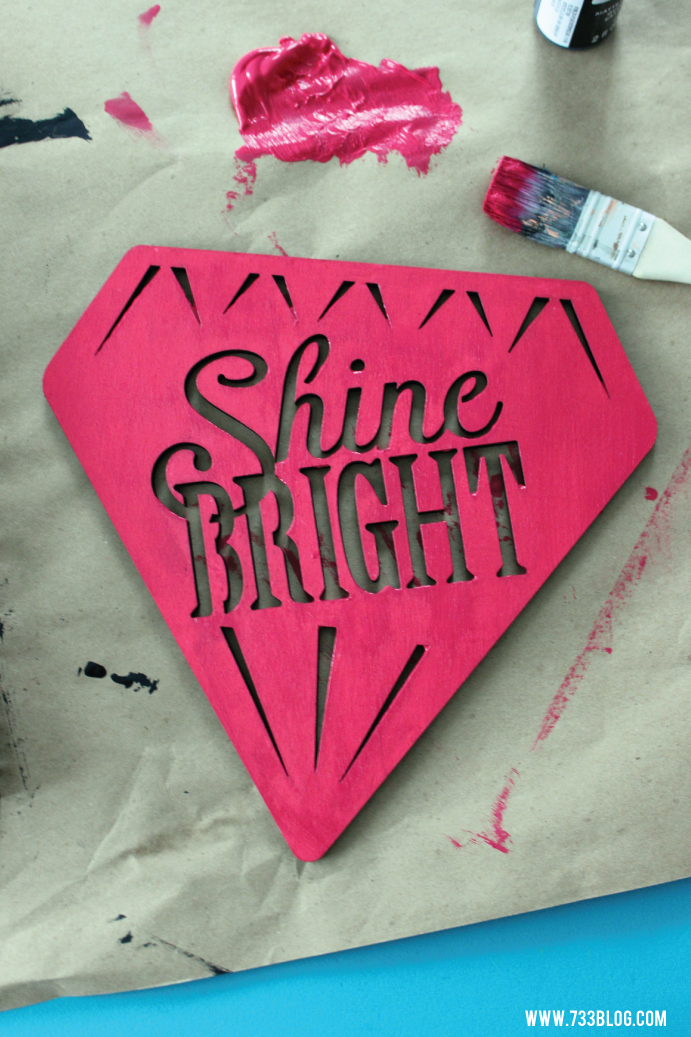 Simple DIY Shine Bright Wood Sign