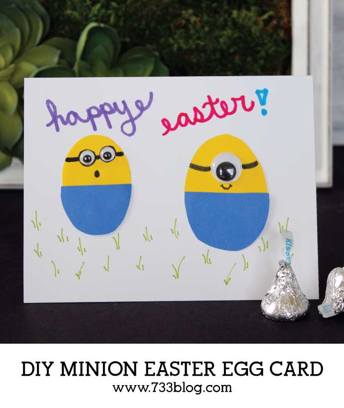 DIY Minion Easter Egg Card