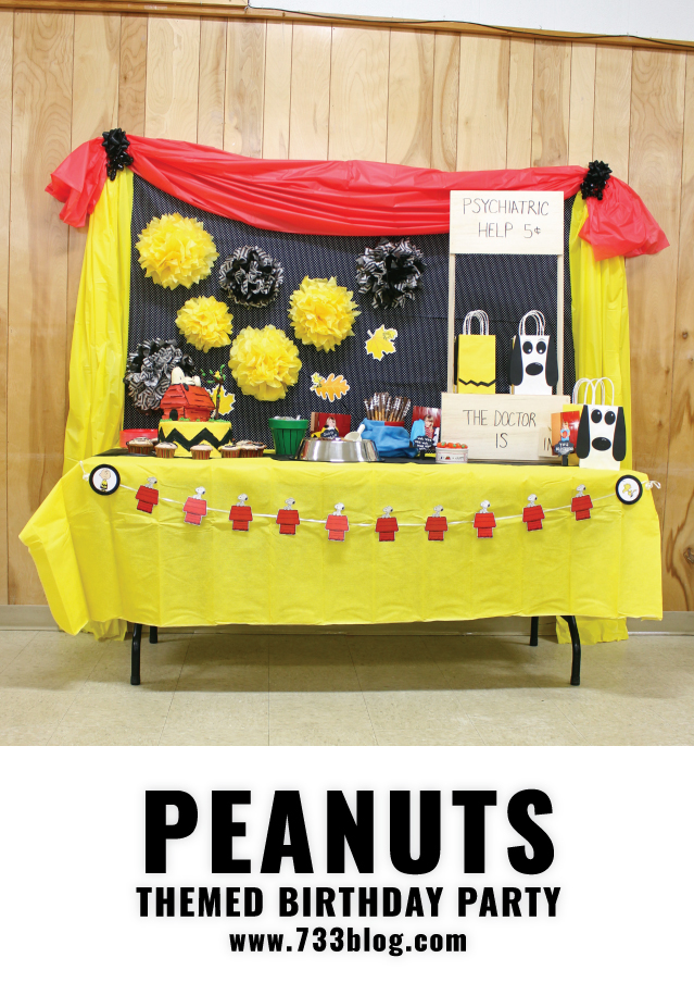 Snoopy Themed Birthday Party