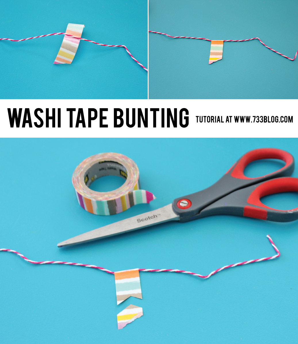Washi Tape Bunting Tutorial
