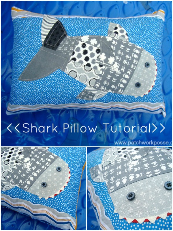 DIY Shark Pillow Tutorial