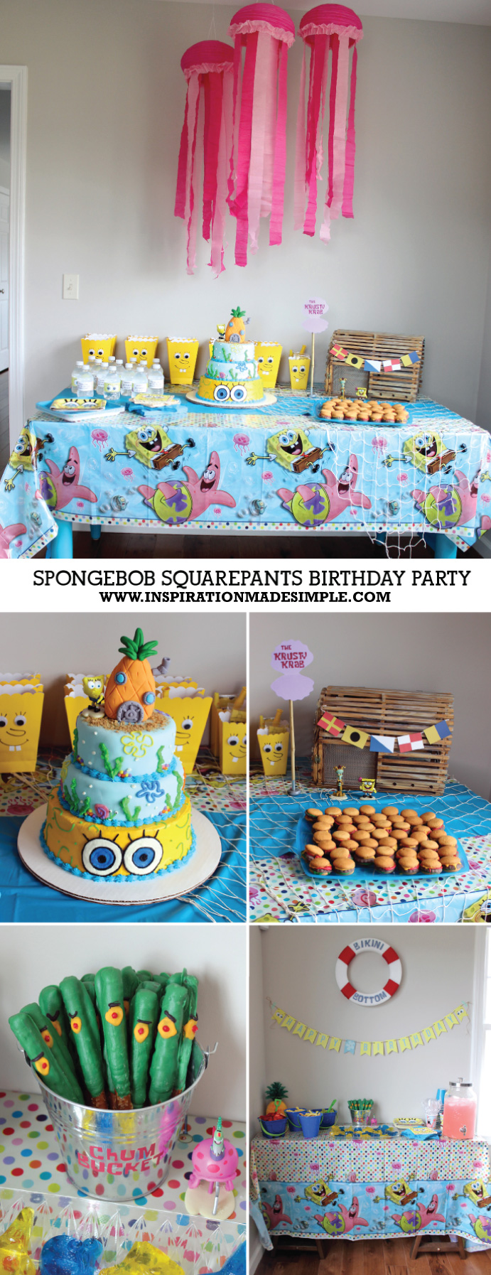 DIY Spongebob Squarepants Birthday Party