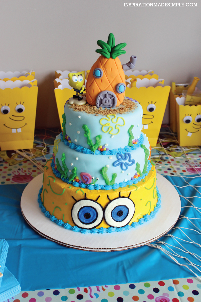 Gorgeous Spongebob Tiered Cake