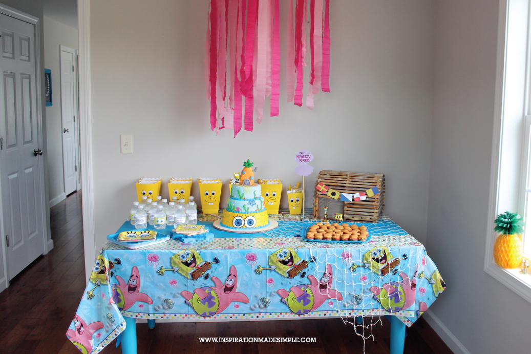 DIY Child's Spongebob Birthday Party