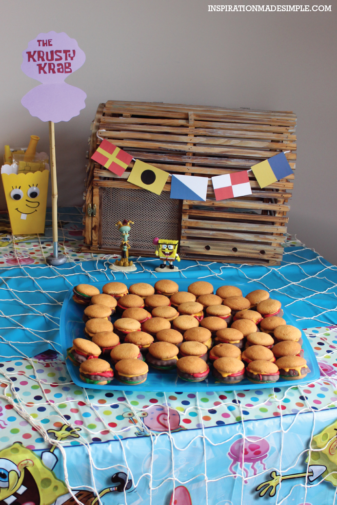 DIY Krabby Patties for Spongebob Themed Party (Hamburger Cookies)