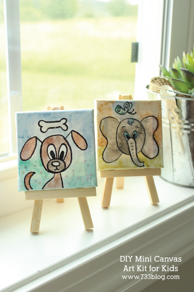 DIY Mini Canvas Art Kits for Kids - Inspiration Made Simple