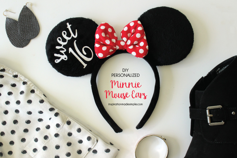 Personalized Minnie Mouse Ears