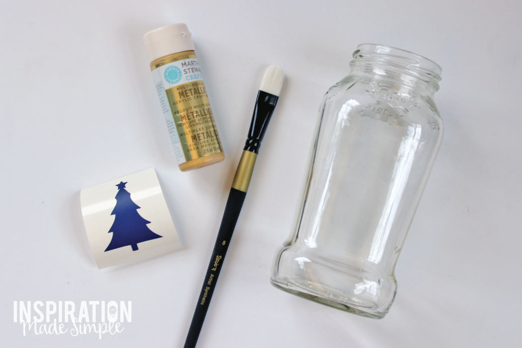 DIY Christmas Jar Candle Holder