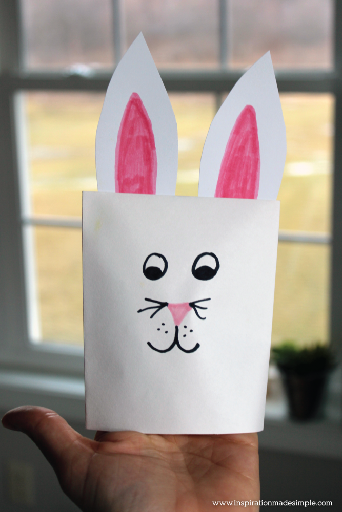 DIY Easter Bunny Envelope Puppets - Inspiration Made Simple