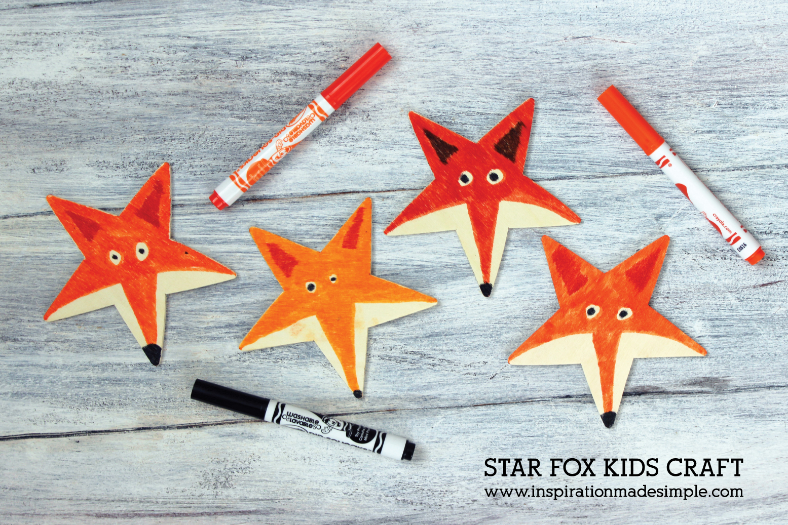 Learn how to make a fox out of a star! Super fun kids craft tutorial.